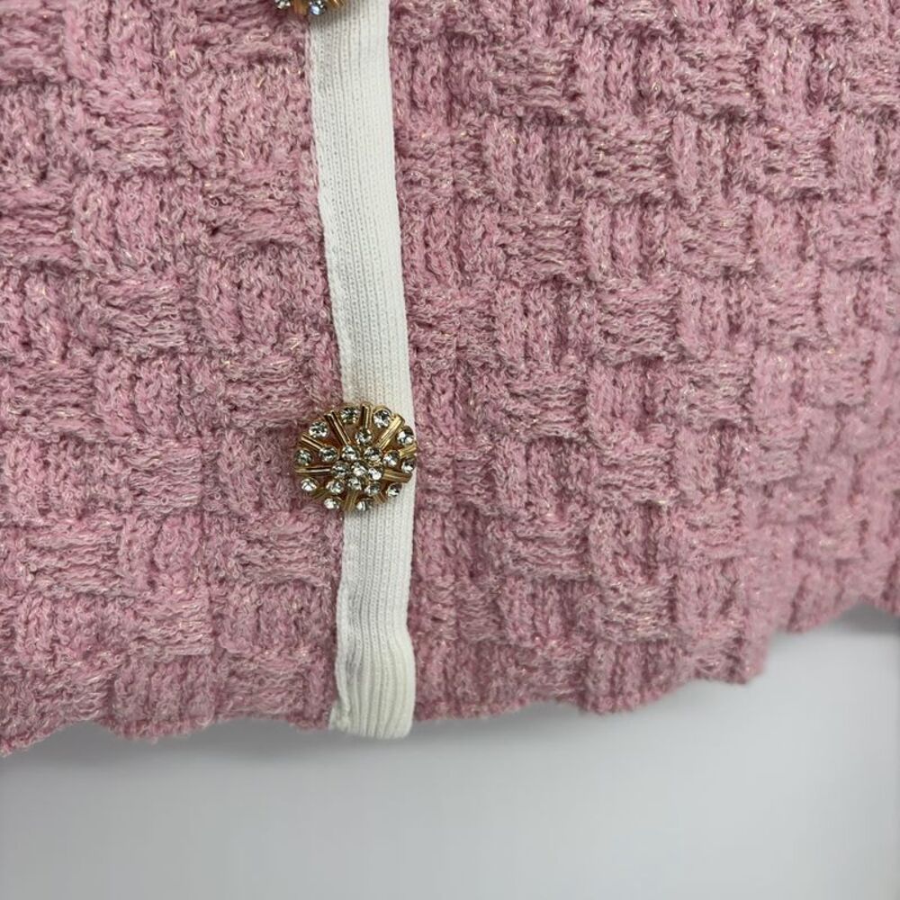 Mable Pink Tweed Knit Skirt Set - Picture 5 of 6